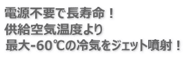 ボルテックスクーラ　ジェットクーラ　スポットクーラ